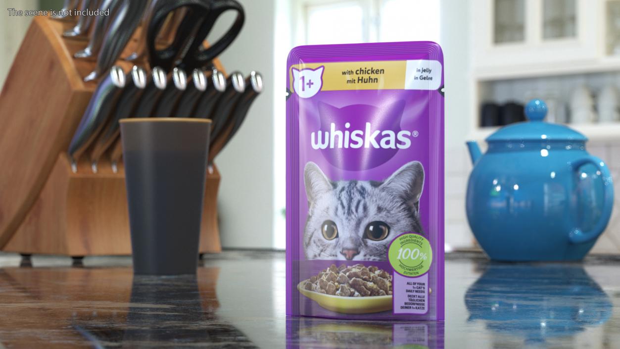 Cat Food Pouches Collection 3D