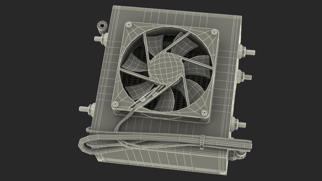 3D model Proton Exchange Membrane Fuel Cell Stack