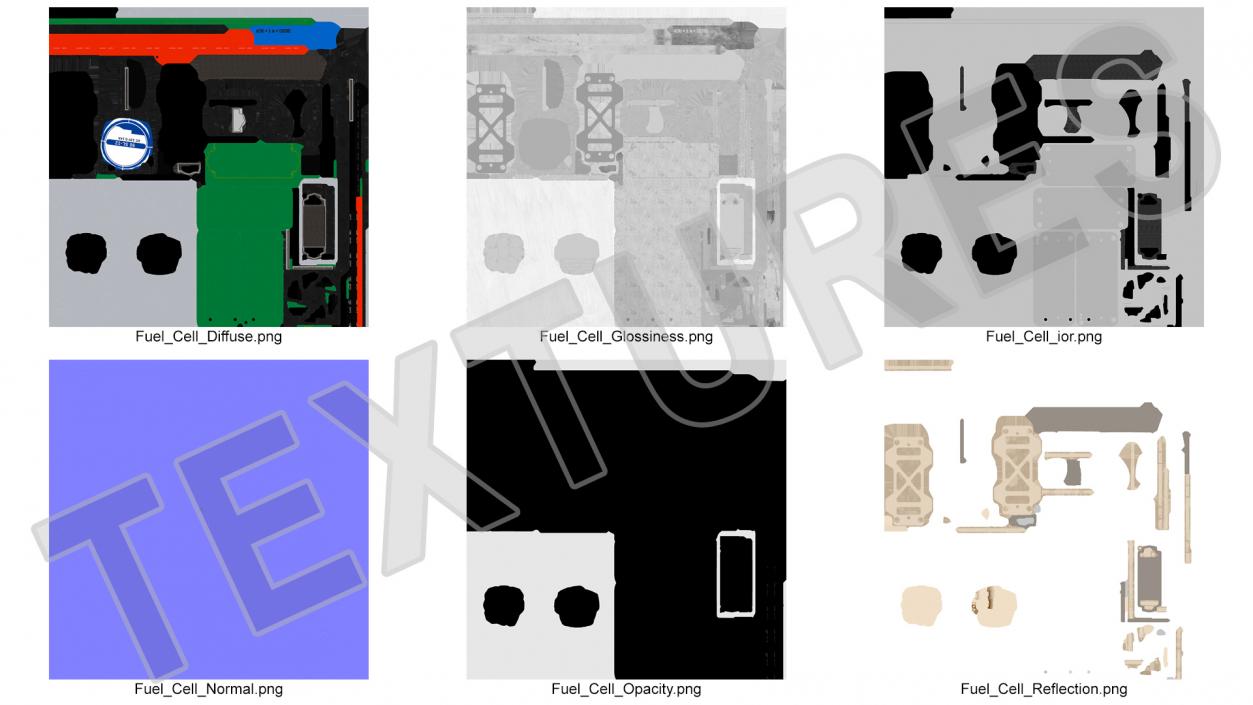 3D model Proton Exchange Membrane Fuel Cell Stack