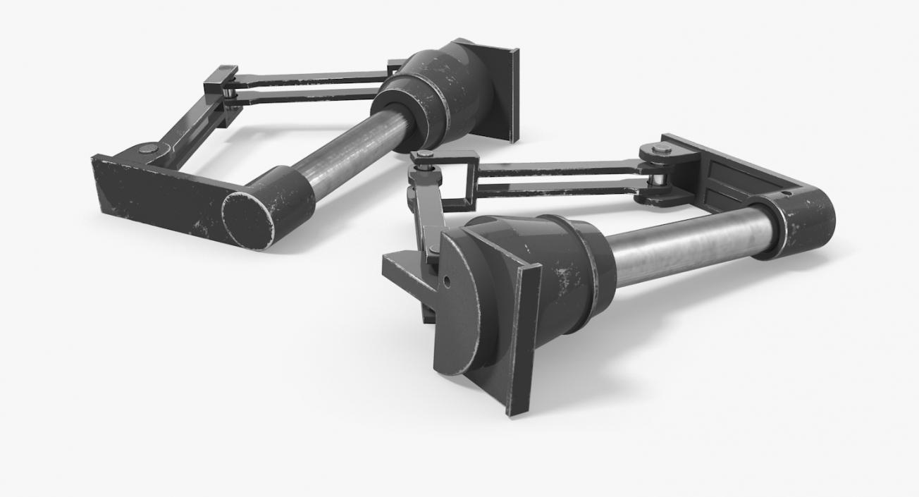 3D model Sci-Fi Painted Hydraulic Cylinder 2