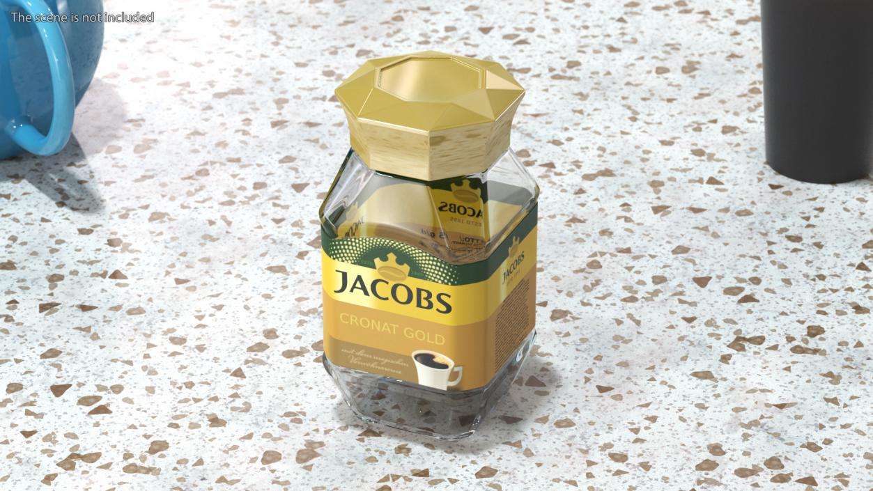 Empty Jacobs Coffee 95g Jar 3D