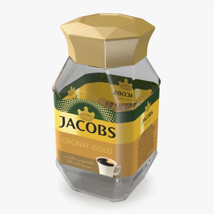 Empty Jacobs Coffee 95g Jar 3D