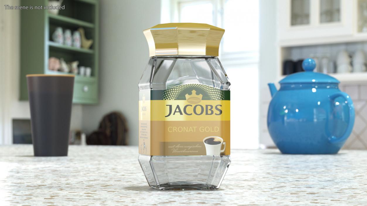 Empty Jacobs Coffee 95g Jar 3D