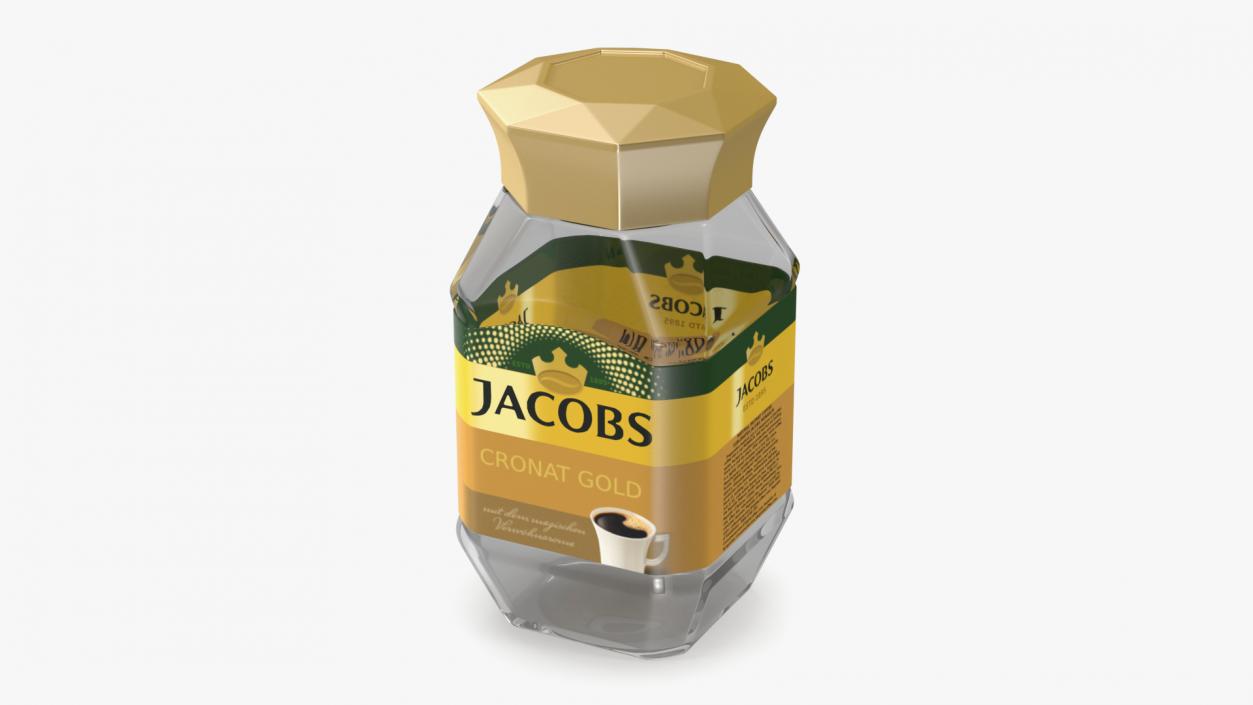 Empty Jacobs Coffee 95g Jar 3D