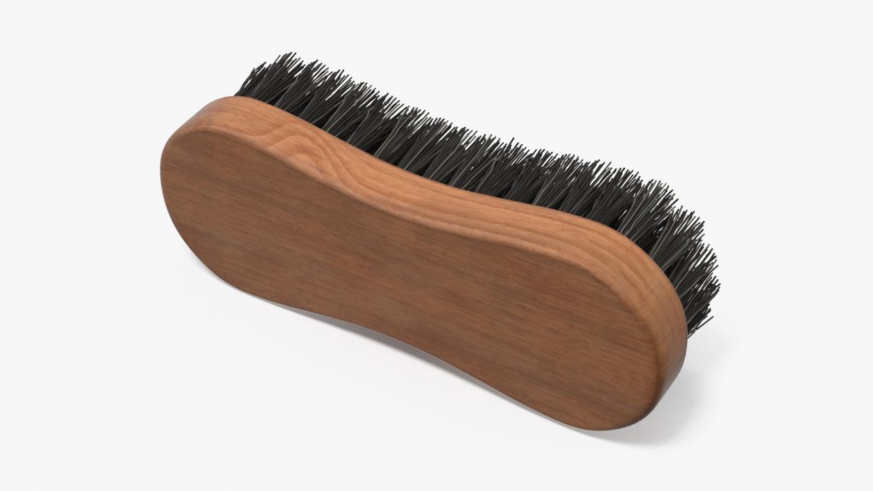 Cleaning Brush Dark Wood 3D model