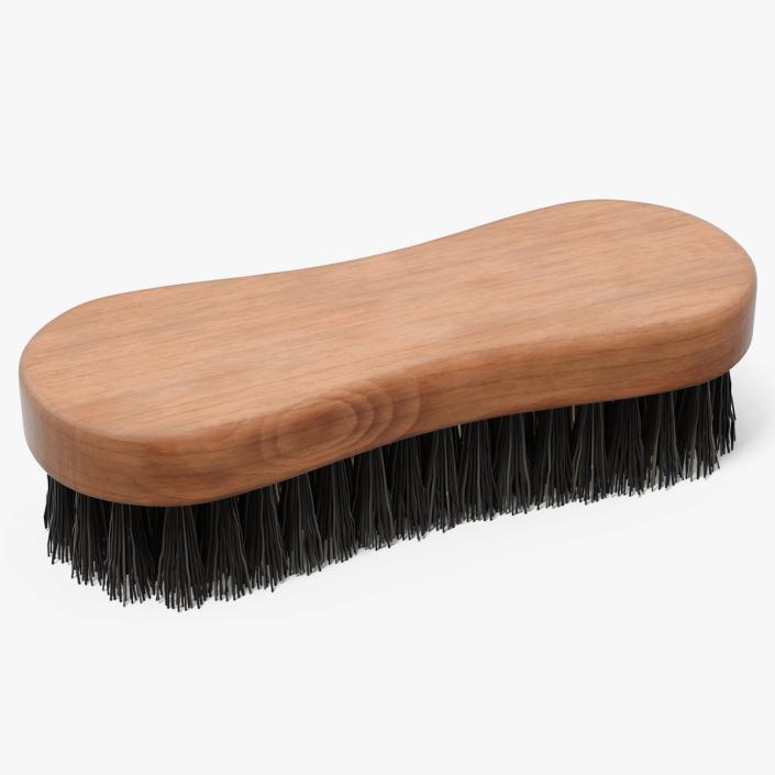 Cleaning Brush Dark Wood 3D model