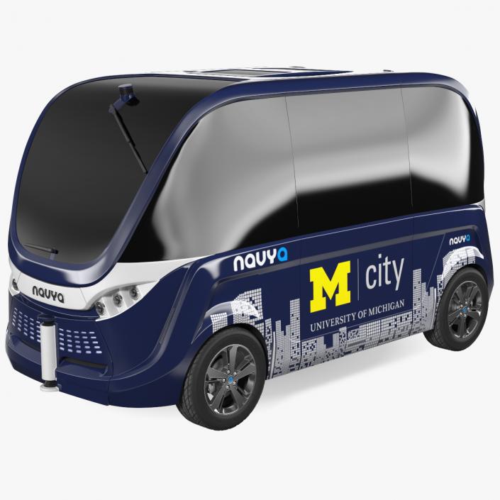 Driverless Bus Navya Arma Exterior Only 3D model