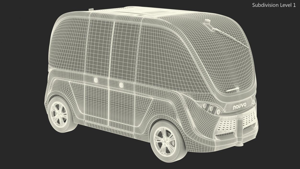 Driverless Bus Navya Arma Exterior Only 3D model