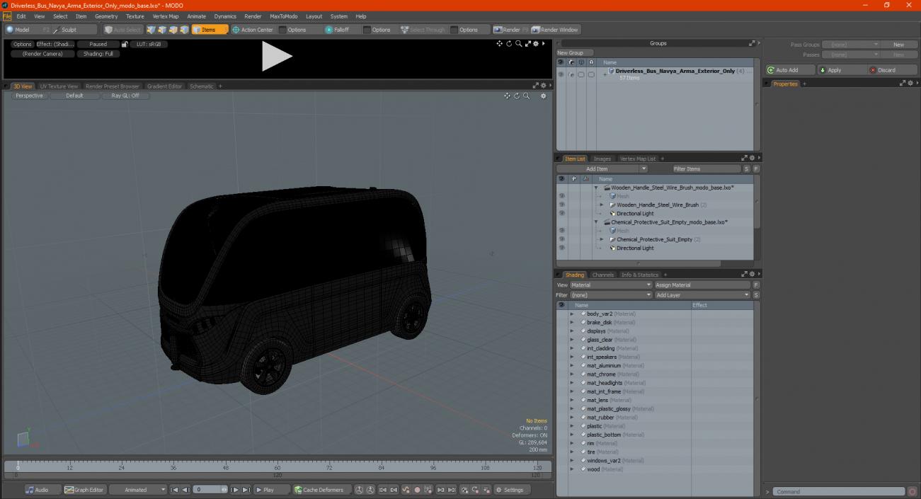 Driverless Bus Navya Arma Exterior Only 3D model