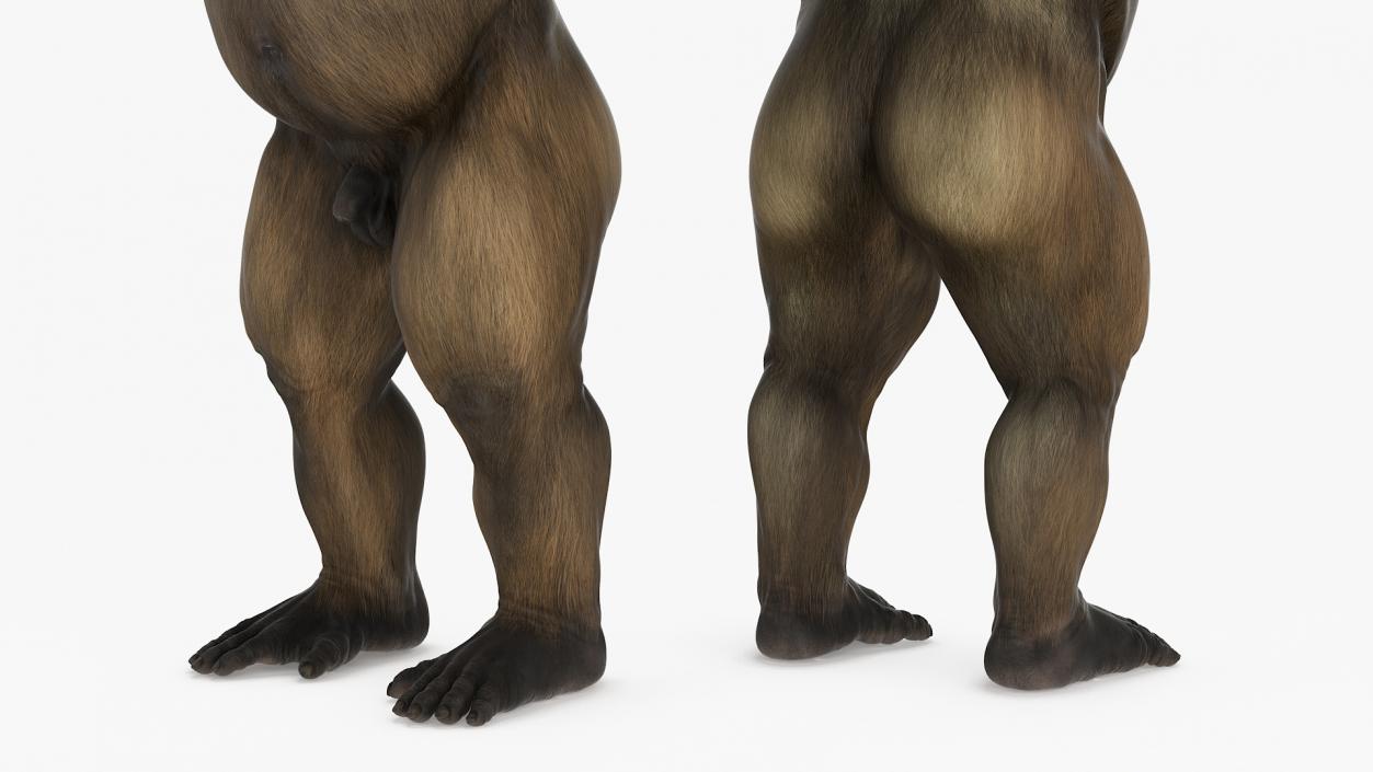 3D model Big Ape Gigantopithecus Rigged