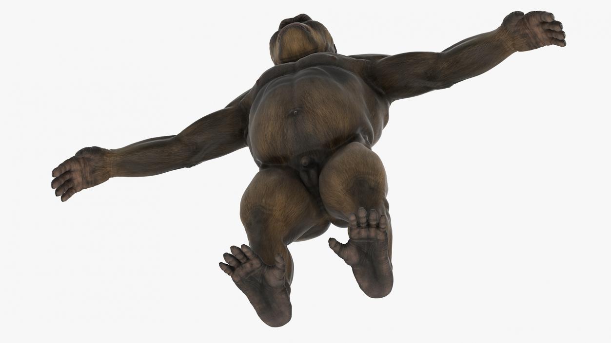 3D model Big Ape Gigantopithecus Rigged