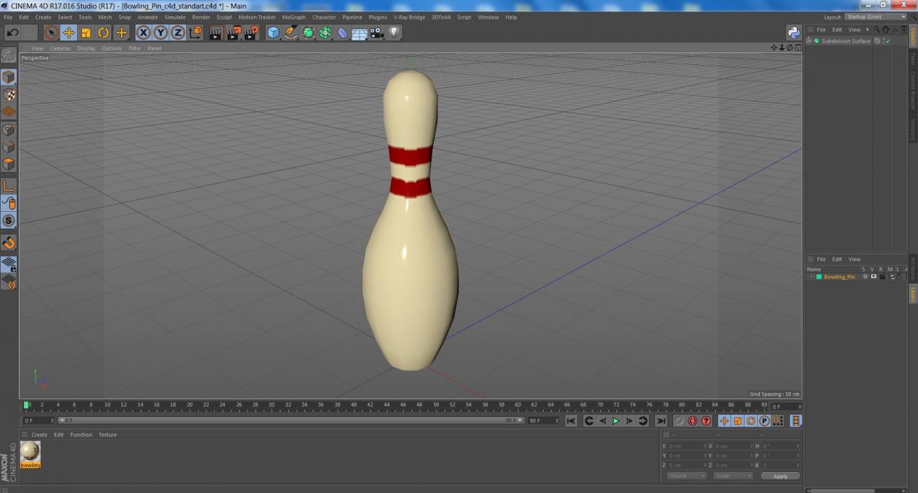 3D Bowling Pin