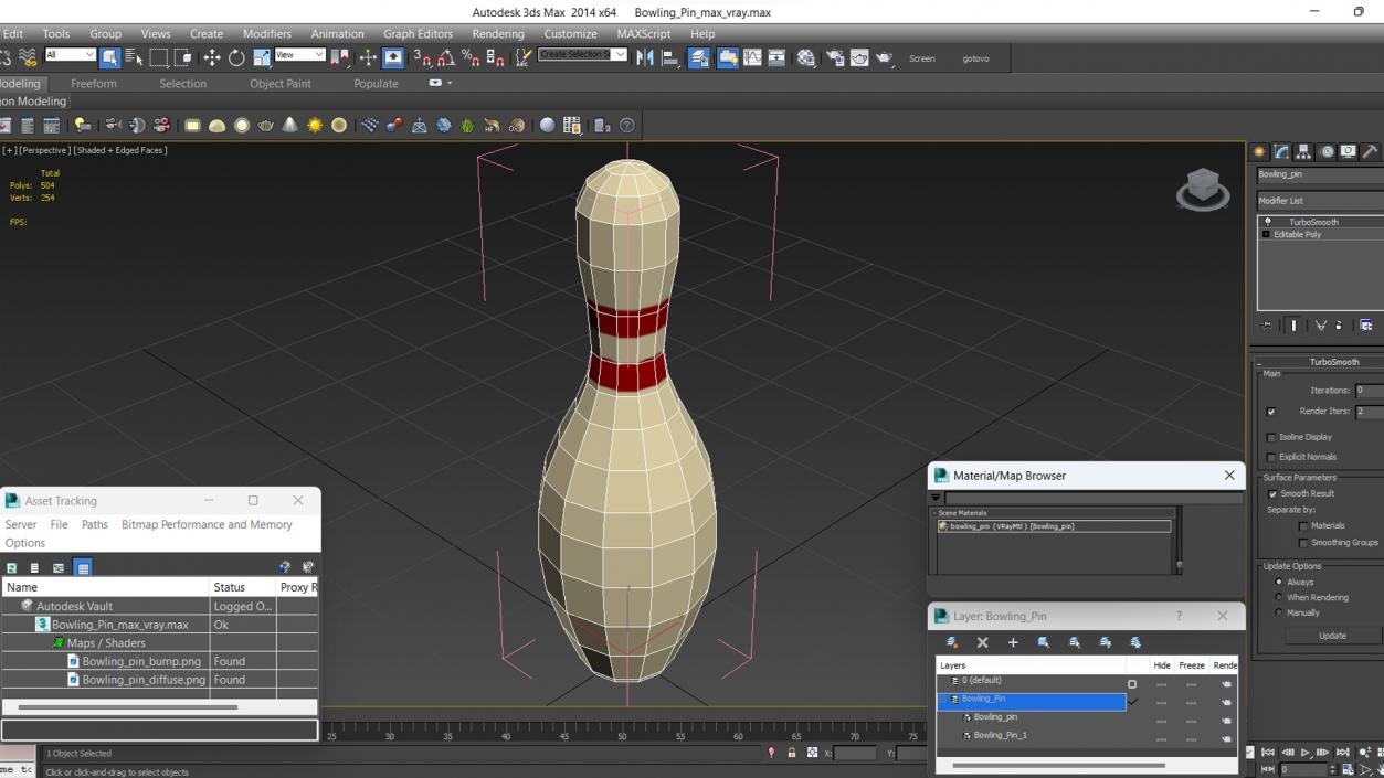 3D Bowling Pin