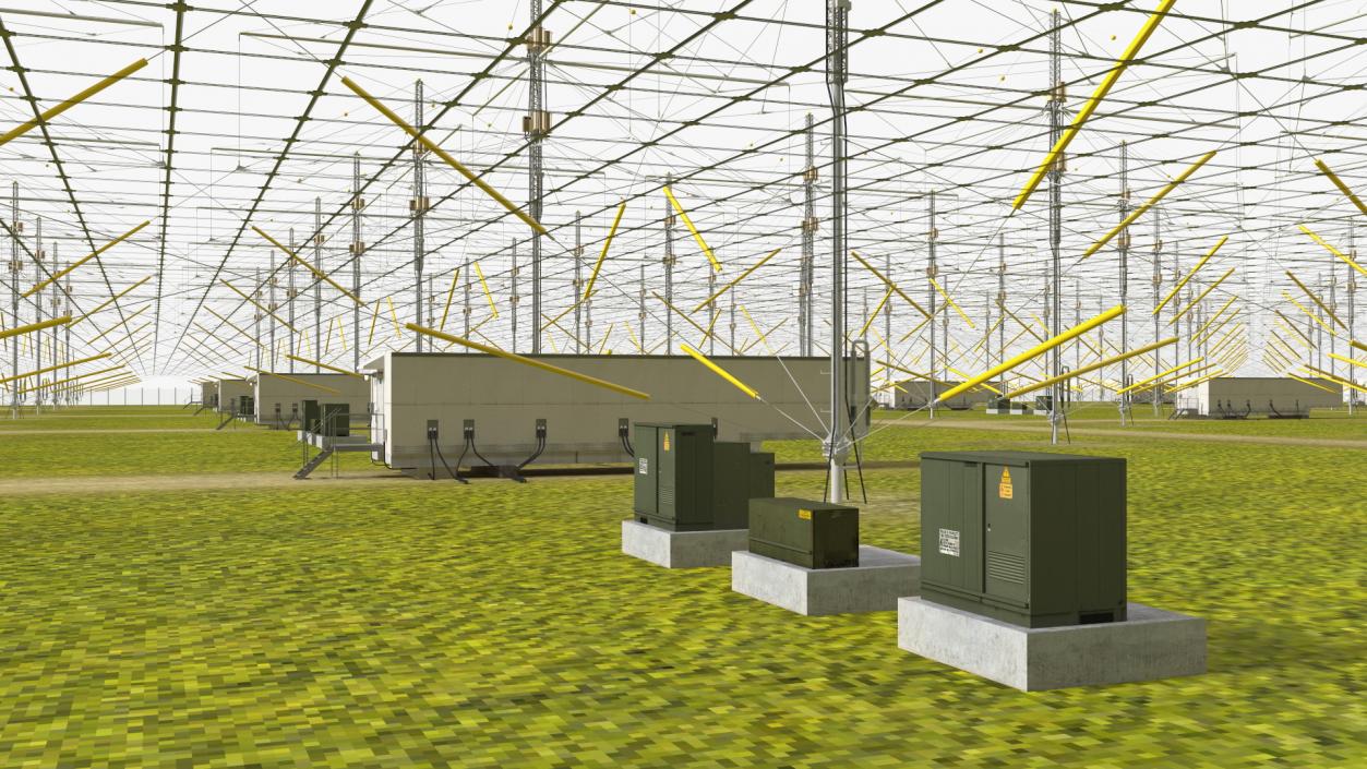 3D HAARP Ionosphere Research Station model