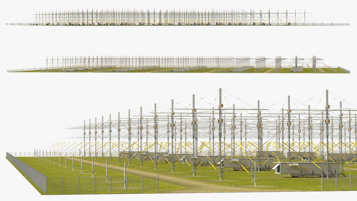 3D HAARP Ionosphere Research Station model