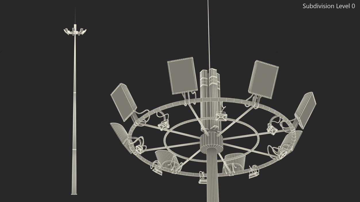 3D Airport Lighting Mast