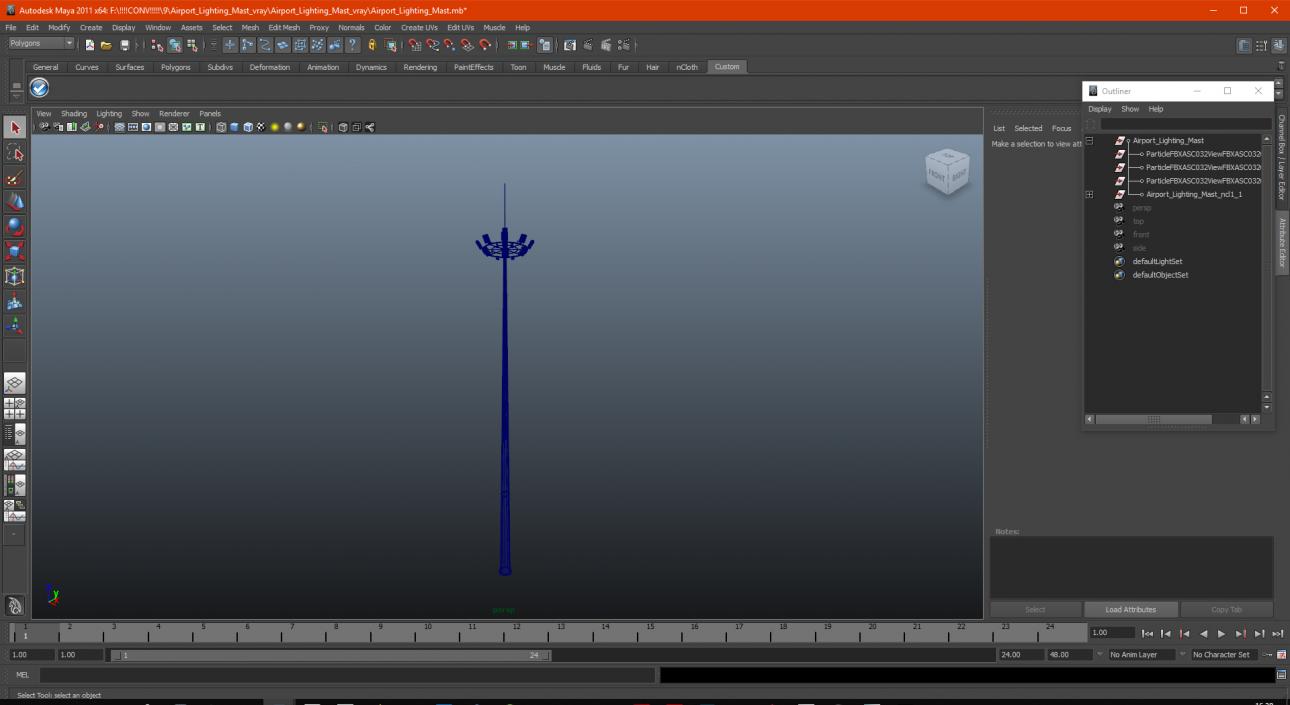 3D Airport Lighting Mast