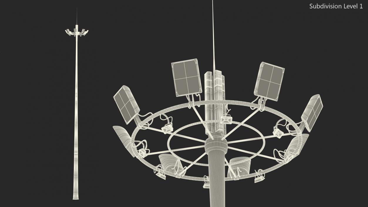 3D Airport Lighting Mast