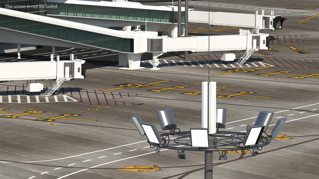 3D Airport Lighting Mast