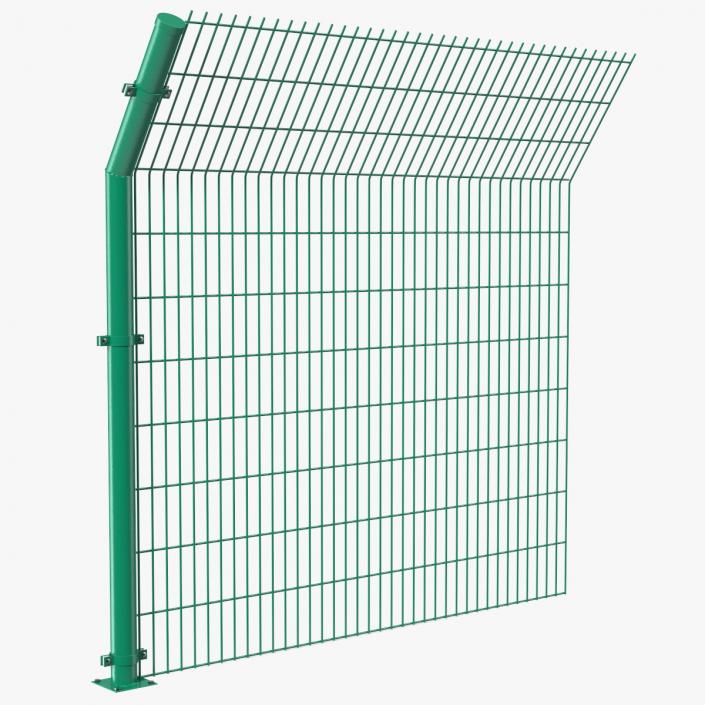 3D Mesh Fence Green