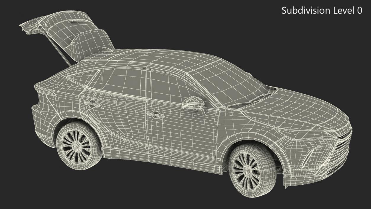 Hybrid SUV Rigged 3D