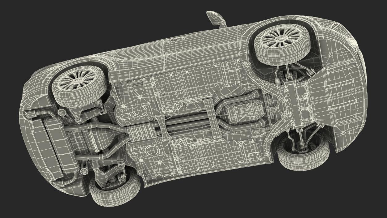 Hybrid SUV Rigged 3D