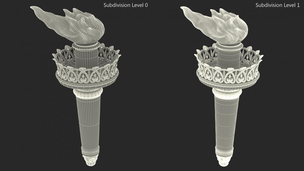 3D Statue of Liberty Torch model