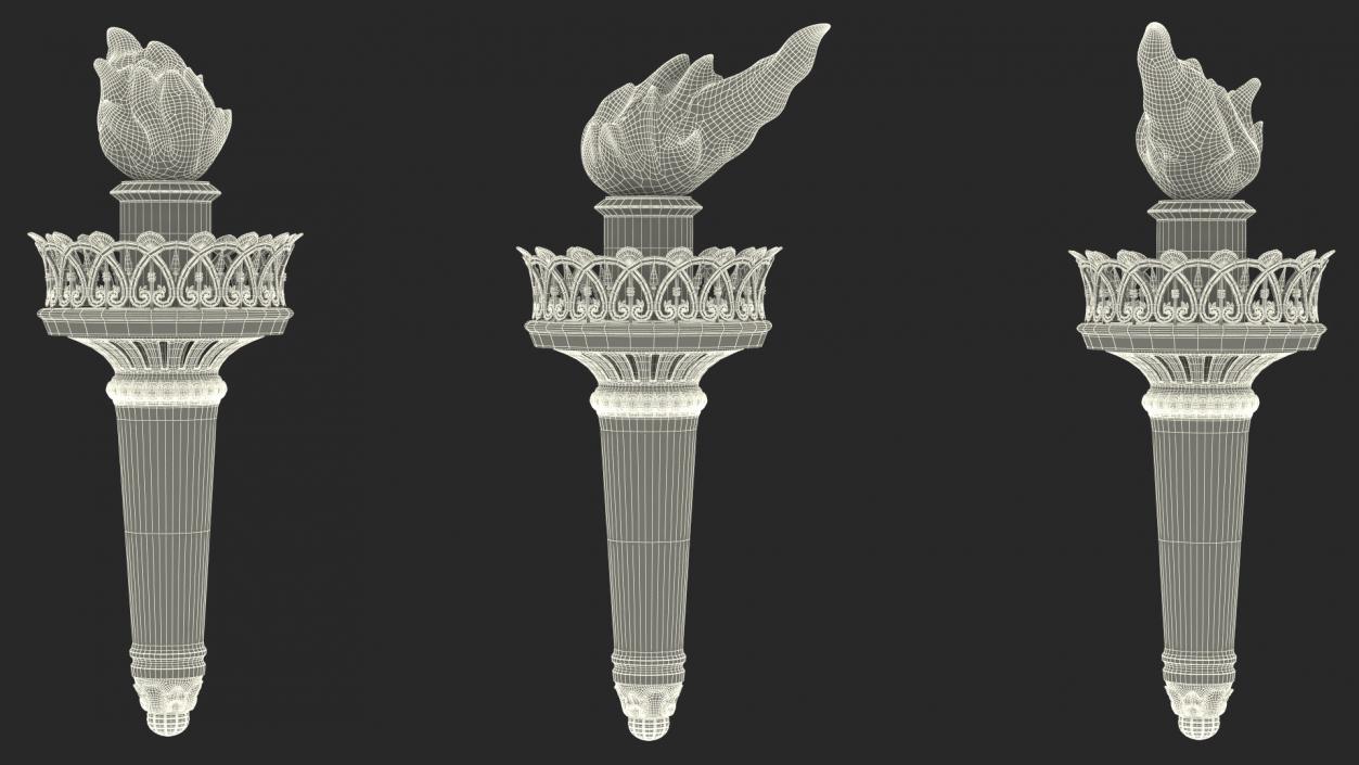 3D Statue of Liberty Torch model