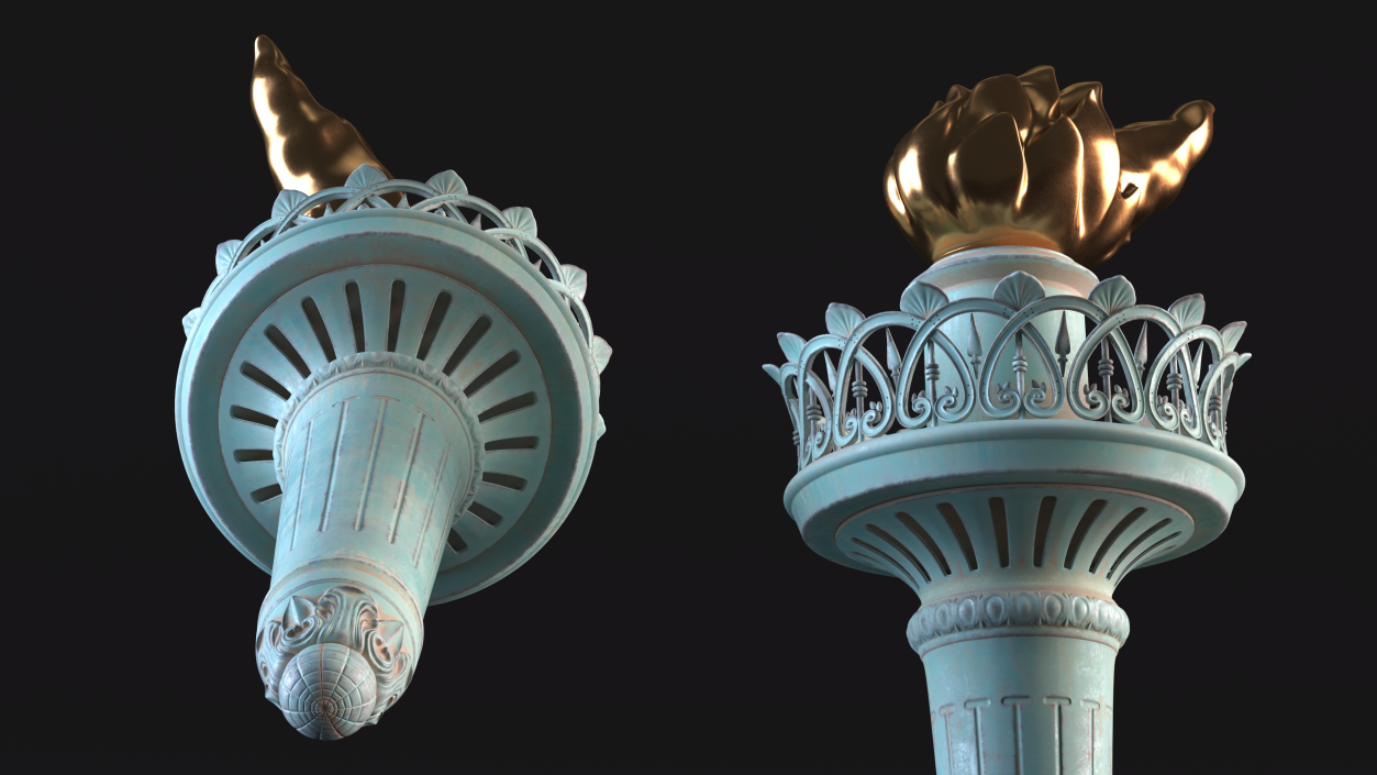 3D Statue of Liberty Torch model