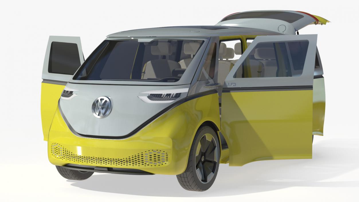 3D model Volkswagen ID Buzz Rigged