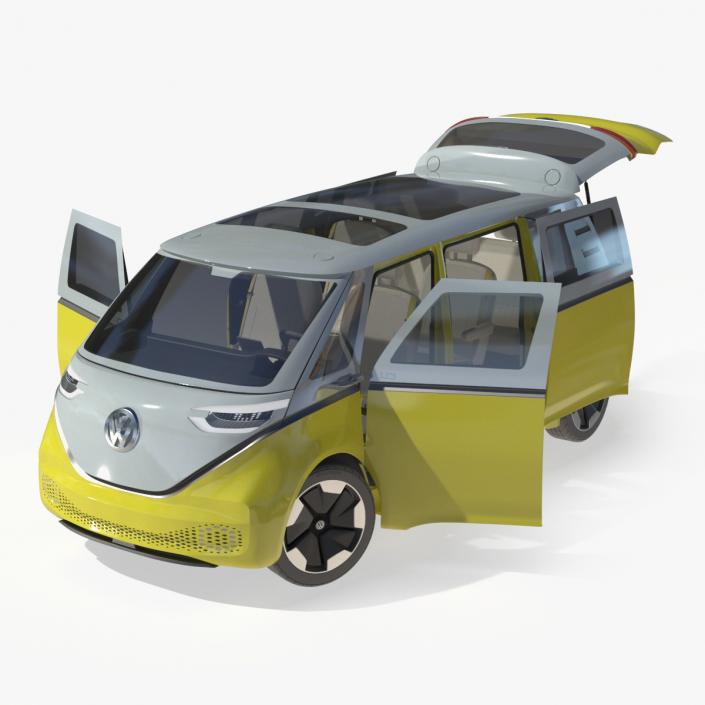 3D model Volkswagen ID Buzz Rigged