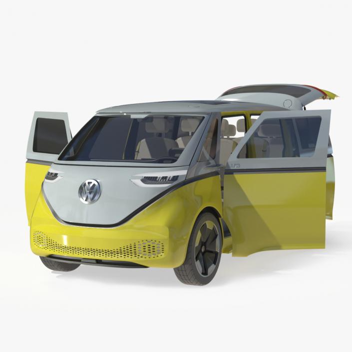 3D model Volkswagen ID Buzz Rigged