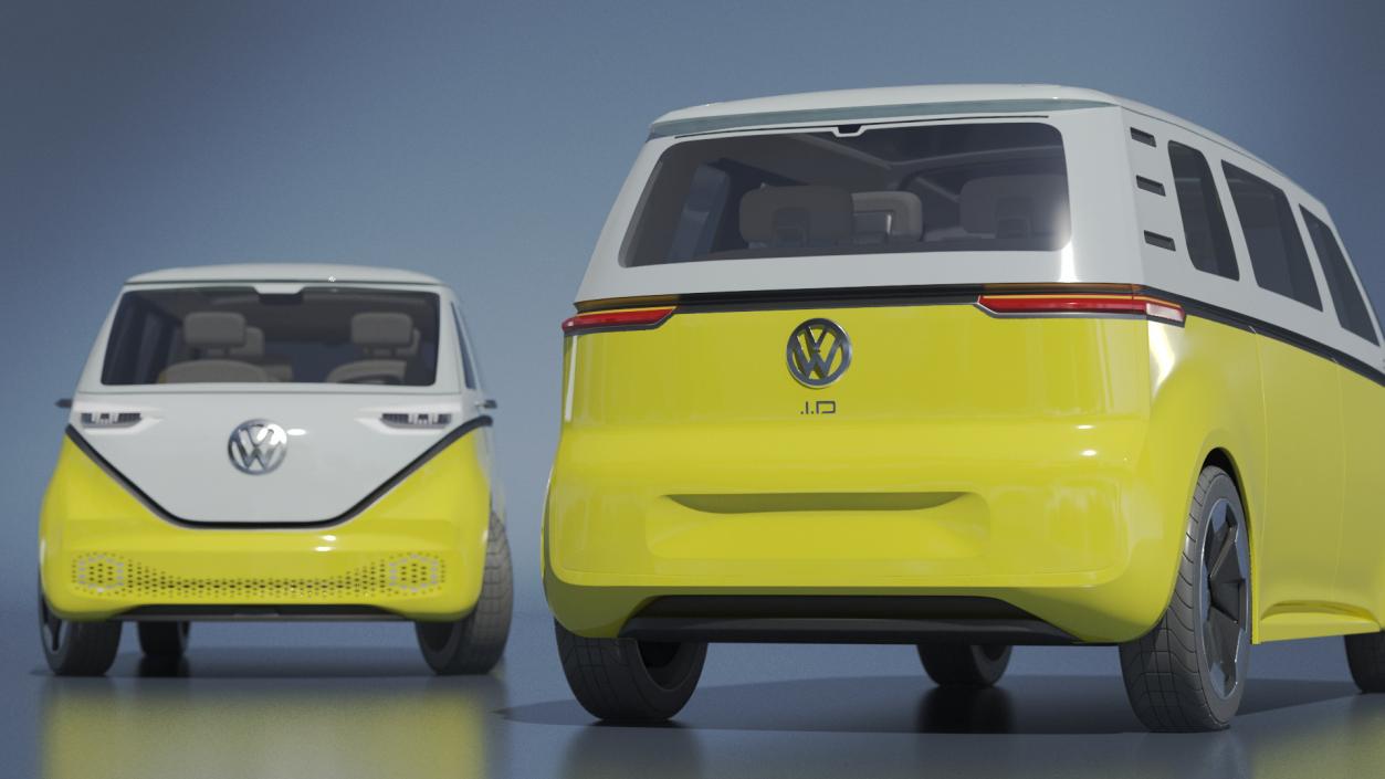 3D model Volkswagen ID Buzz Rigged