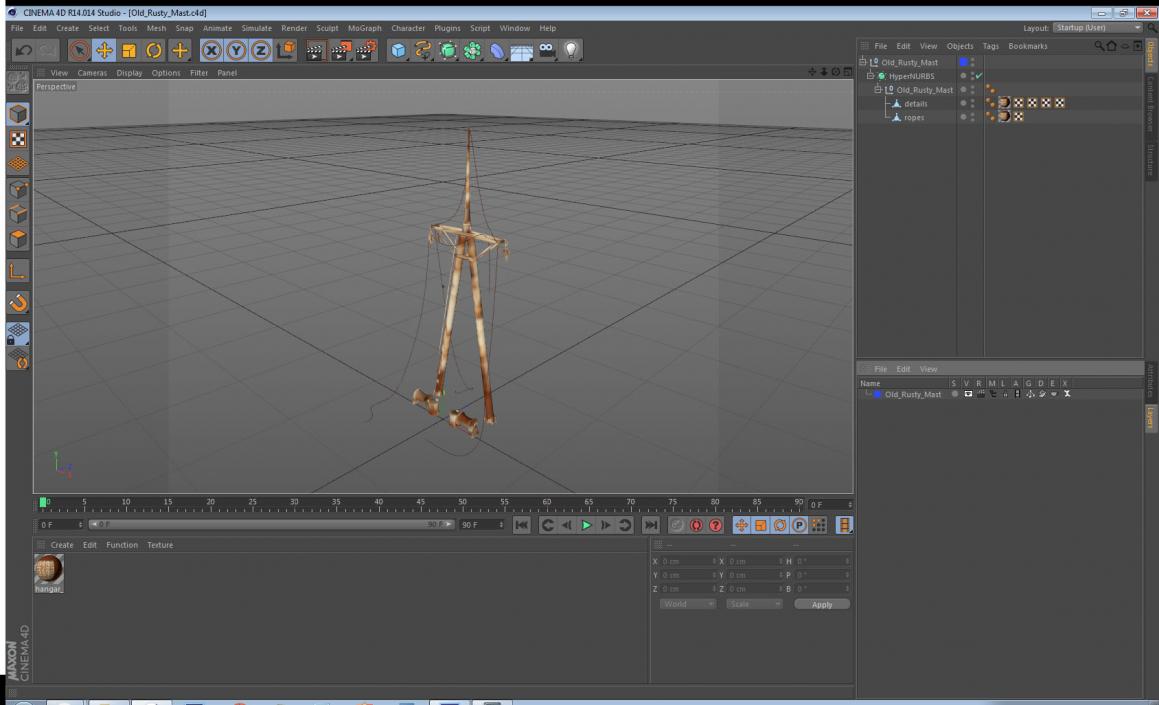 Old Rusty Mast 3D model