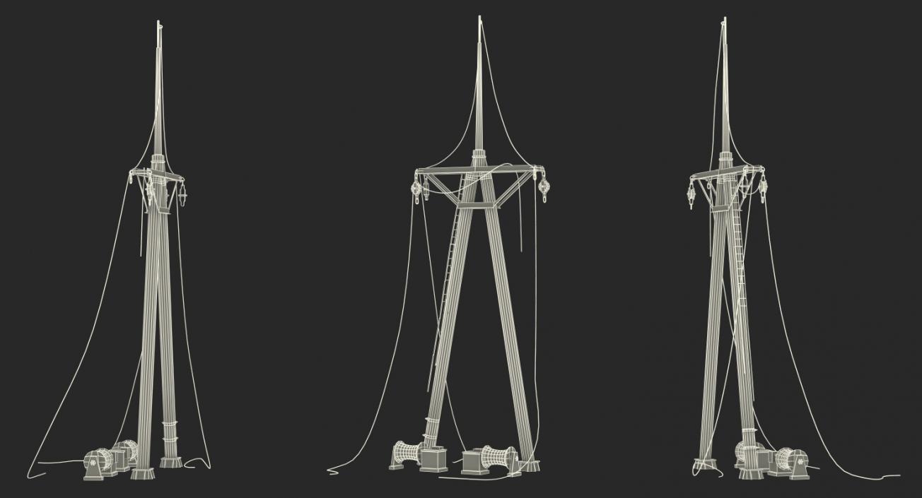 Old Rusty Mast 3D model