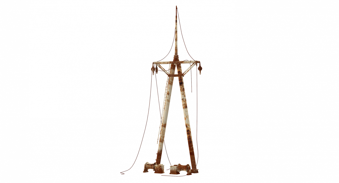 Old Rusty Mast 3D model