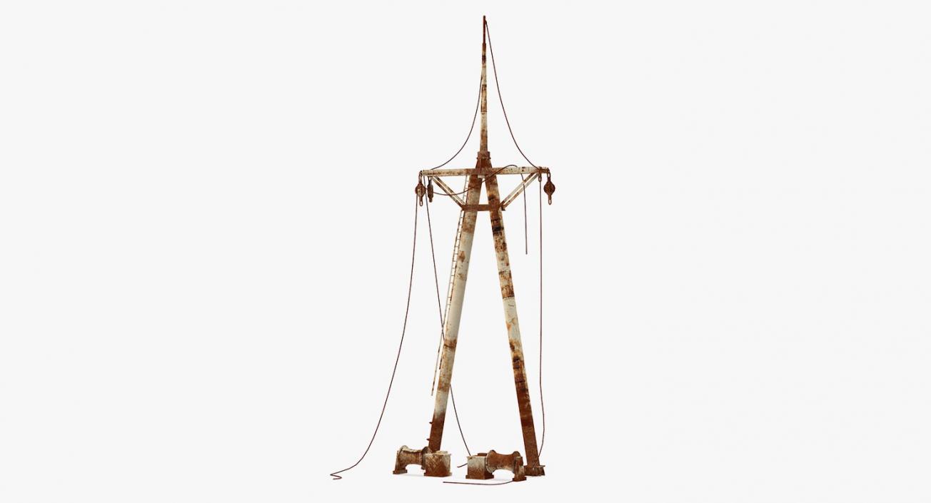 Old Rusty Mast 3D model