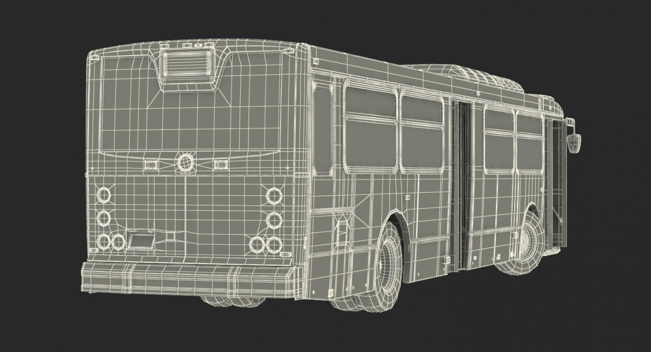 Bus Nabi Model 416 Miami Dade Transit Rigged 3D model