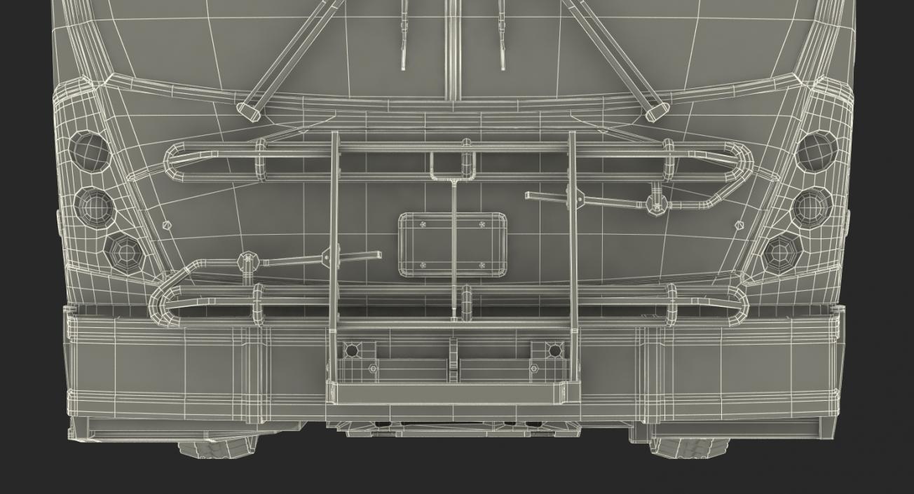 Bus Nabi Model 416 Miami Dade Transit Rigged 3D model