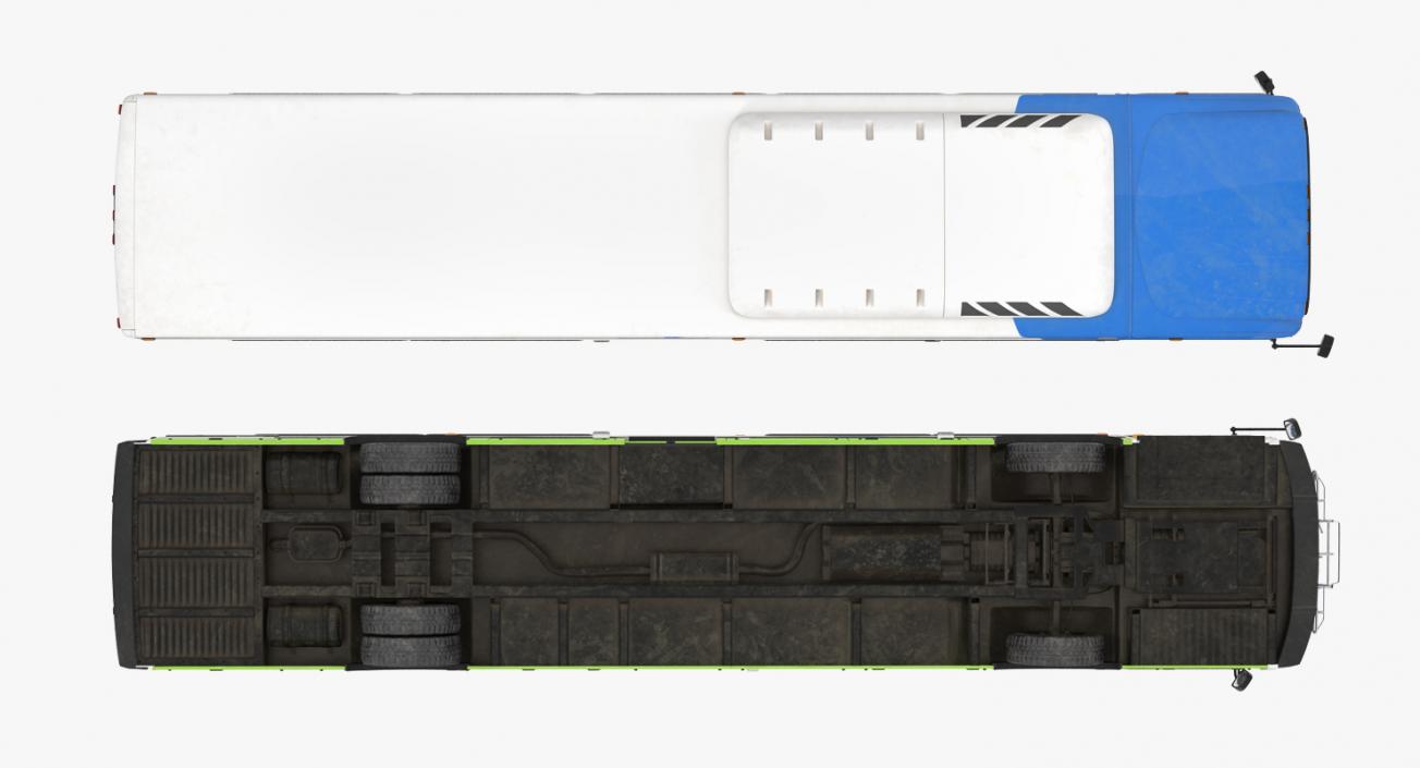 Bus Nabi Model 416 Miami Dade Transit Rigged 3D model