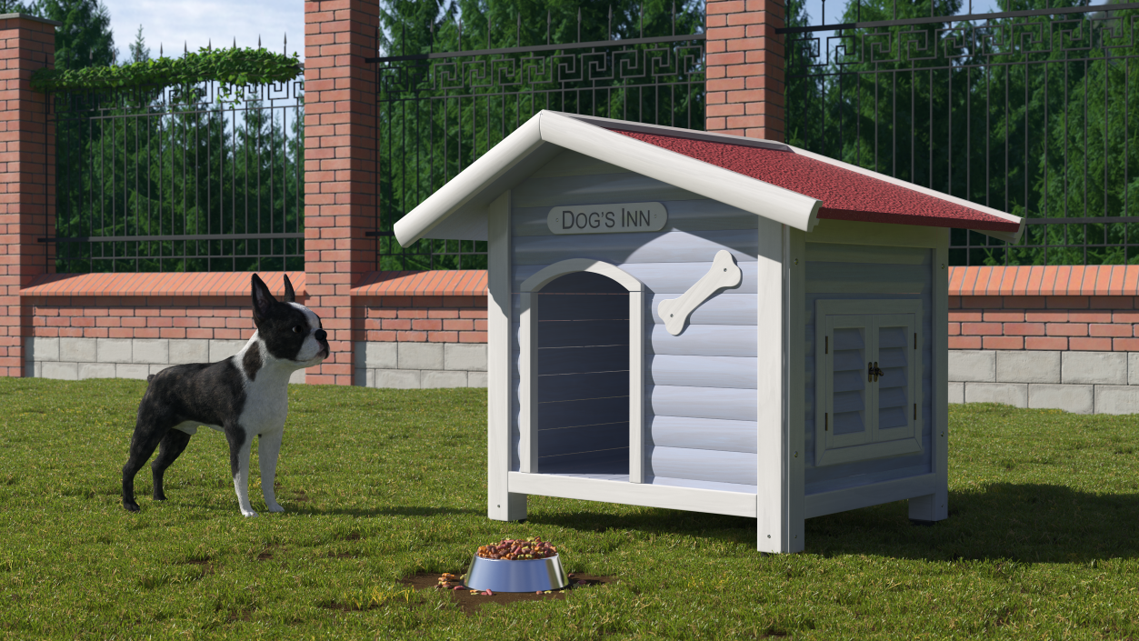 3D Wooden Dog House