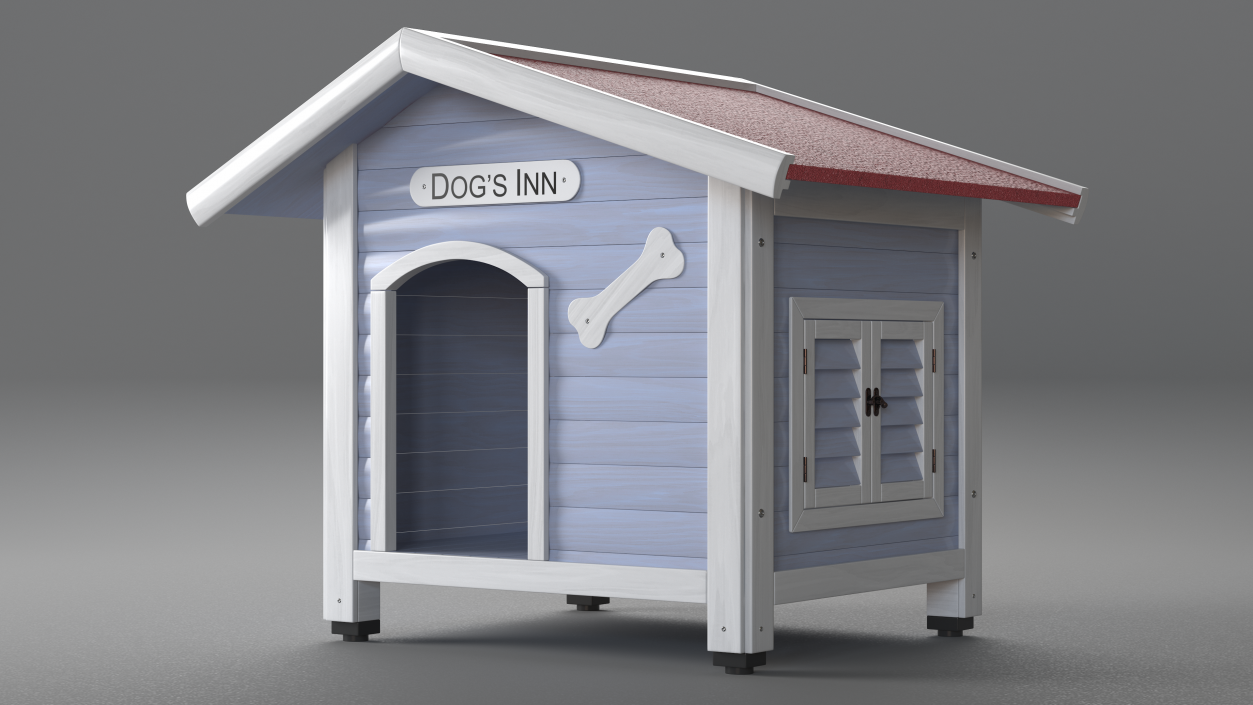 3D Wooden Dog House