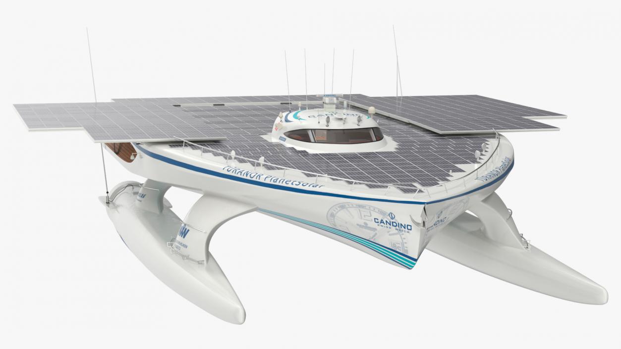 3D Electric Boat PlanetSolar Simple Interior