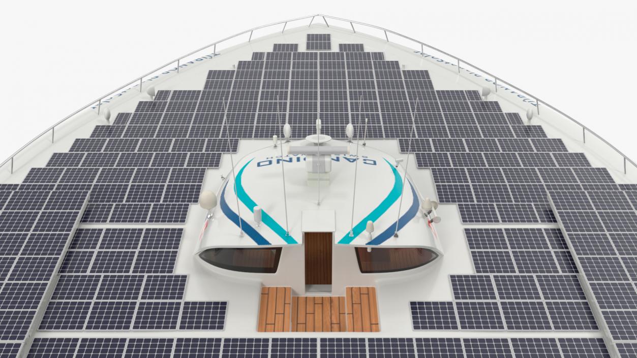 3D Electric Boat PlanetSolar Simple Interior