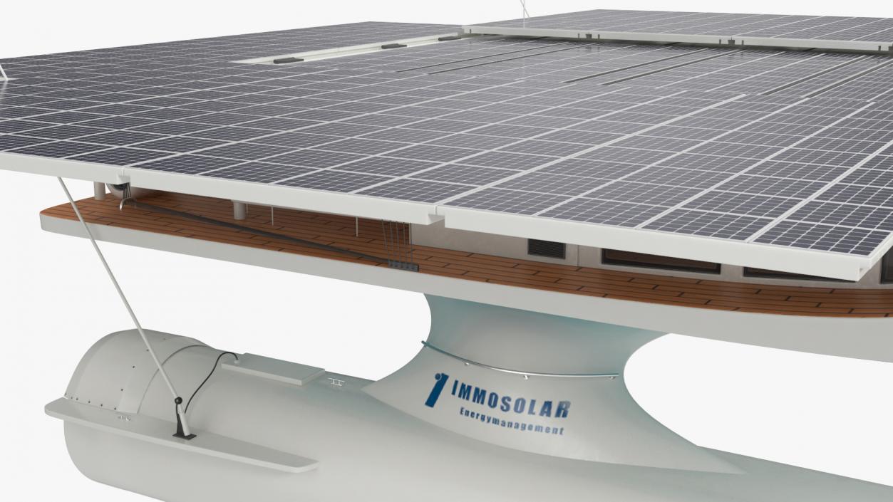 3D Electric Boat PlanetSolar Simple Interior