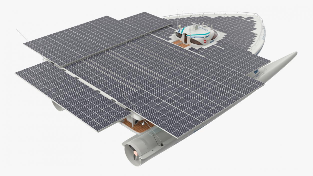 3D Electric Boat PlanetSolar Simple Interior