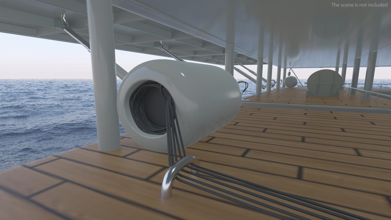 3D Electric Boat PlanetSolar Simple Interior