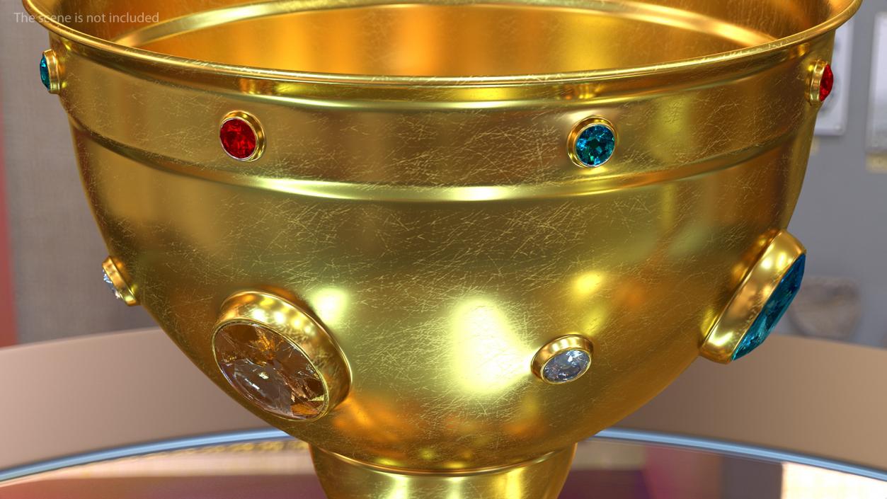 3D model Medieval Jeweled Gold Cup