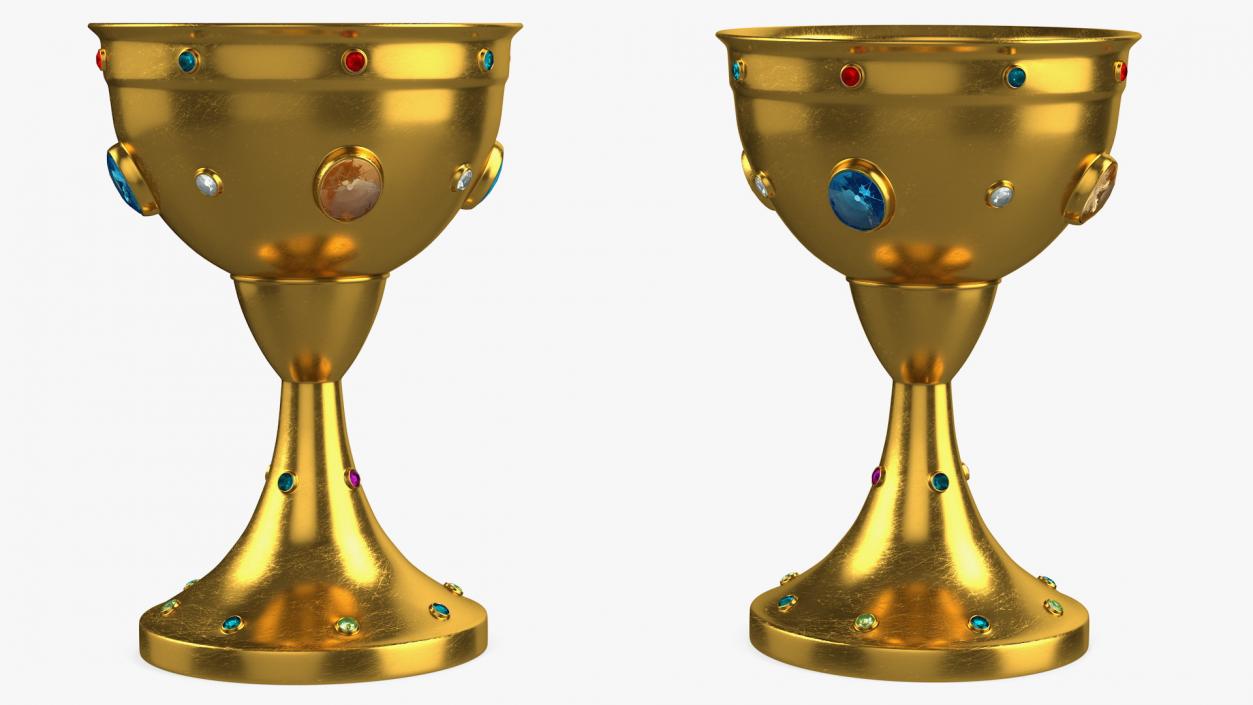 3D model Medieval Jeweled Gold Cup