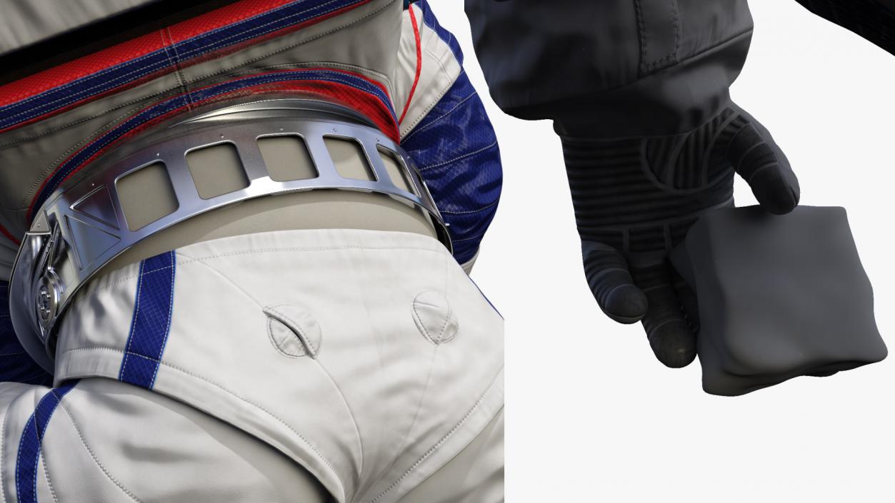 Spacesuit NASA Astronaut xEMU Working Pose 3D